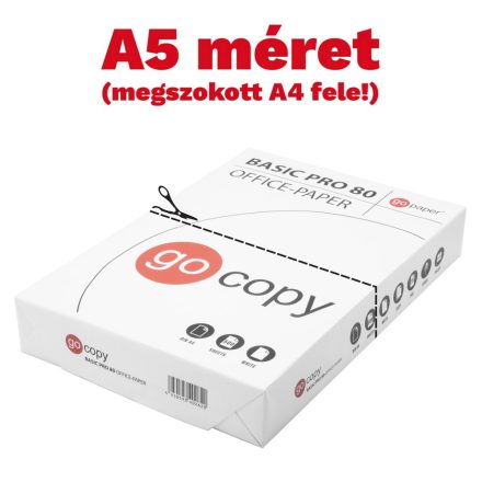Másolópapír A5 80g Pro Go Copy 500ív/csomag