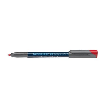 Alkoholos marker OHP 0,4mm tűhegyű Schneider Maxx 220 S piros