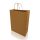 Sodrottfüles papírtáska 320x420mm 150mm talp L méret 200 db/doboz, bordázott barna