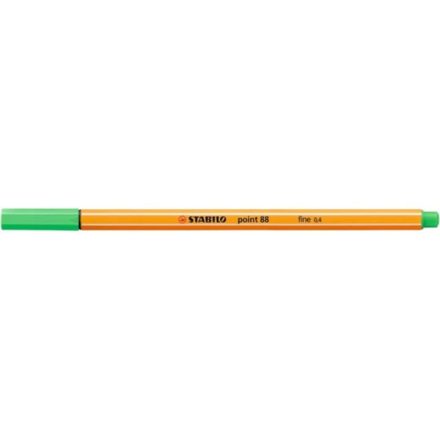 Rostirón, tűfilc 0,4mm, STABILO Point 88 neon zöld