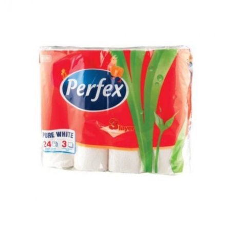 Toalettpapír 3 rétegű 24 tekercs/csomag, Boni Perfex