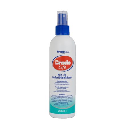 Kéz- és bőrfertőtlenítő pumpás 250 ml BradoLife