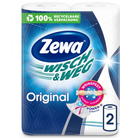 Háztartási papírtörlő 2 rétegű 4 tek/csomag Wish&Weg Original Zewa