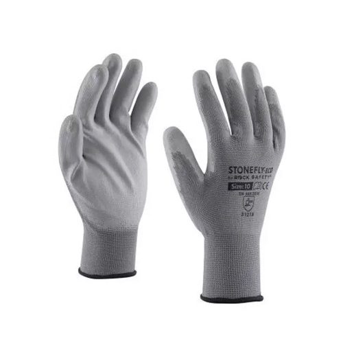 Szerelőkesztyű poliészter PU tenyérmártással XL-es méret Guarder szürke