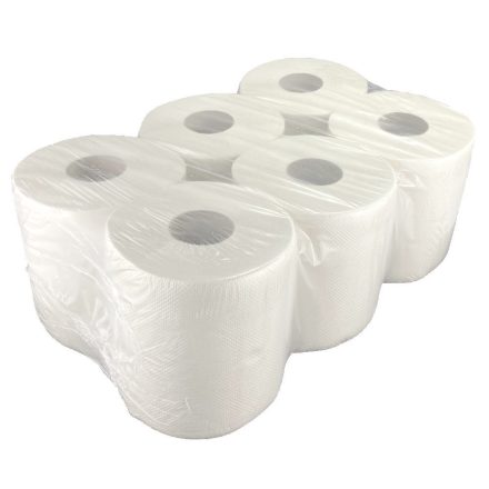 Kéztörlő 2 rétegű tekercses átmérő: 19 cm fehér 6 tekercs/karton 19 CF EcoLucart_861081
