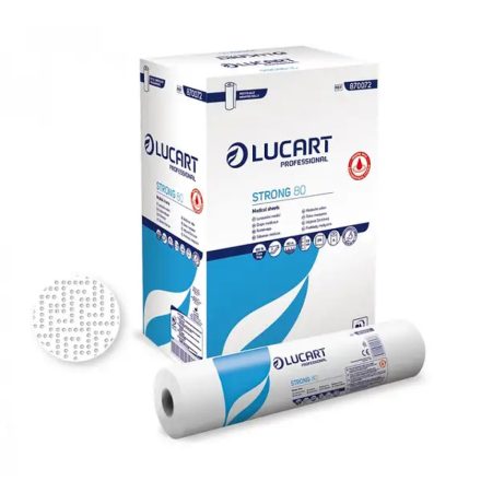 Orvosi papírlepedő 2 réteg 100 % cellulóz 80 m 59 x 37 cm lap 6 tek/karton Strong Lucart_870072J