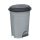 Szemeteskuka pedálos műanyag 6 literes szürke UP124