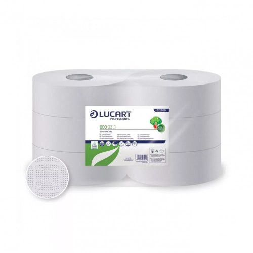 Toalettpapír 2 rétegű közületi átmérő: 23 cm 6 tekercs/karton 23 J EcoNaturalLucart_812277 havanna barna