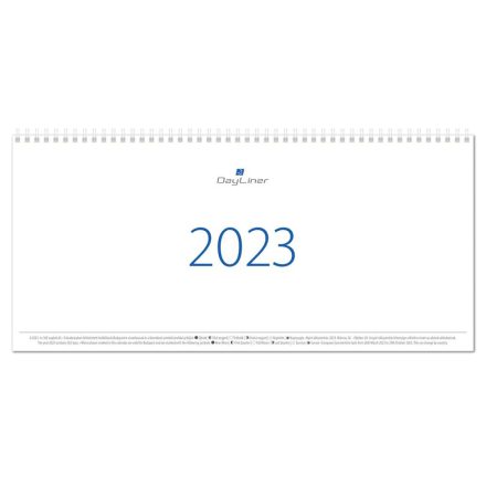 Asztali naptár Club tömb fehér lapokkal 320 × 150 mm Dayliner 2024.