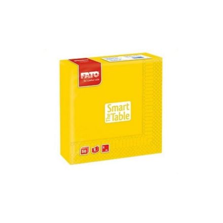 Szalvéta 2 rétegű 33 x 33 cm 50 lap/cs Fato Smart Table sárga_82623000