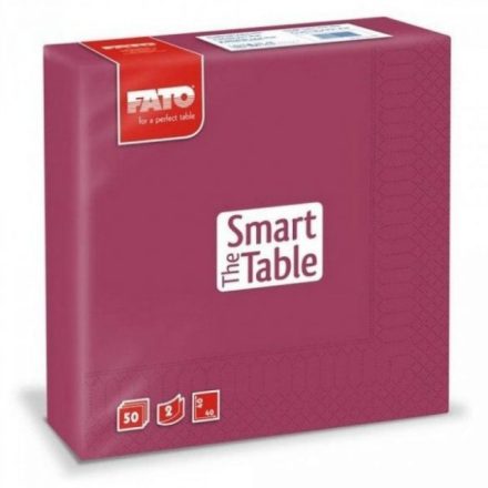 Szalvéta 2 rétegű 33 x 33 cm 50 lap/cs Fato Smart Table bordó_82621800