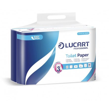 Toalettpapír 3 rétegű 140 lap/tekercs cellulóz hófehér 24 tekercs/csomag 3.24 Strong Lucart_811C78