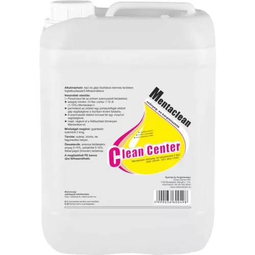 Szőnyegtisztító gépi 5 liter Mentaclean_Clean Center