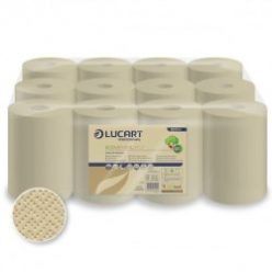   Kéztörlő 2 rétegű tekercses átmérő: 19 cm fehér 6 tekercs/karton 150 ID Eco Lucart_861061E