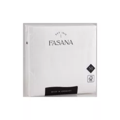   Szalvéta 3 rétegű 1/4 hajtás lapméret: 33 x 33 cm 50 db/csomag Fasana Lunch fehér