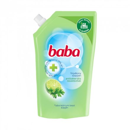 Folyékony szappan utántöltő 500 ml antibakteriális lime Baba