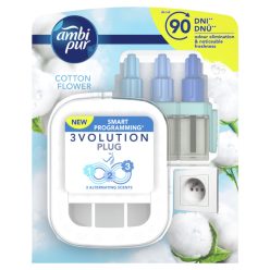   Légfrissítő elektromos kezdőcsomag 20 ml Ambi Pur 3 Volution Cotton Flower