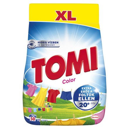 Mosópor 2,75 kg (50 mosás) színes ruhákhoz Tomi Color