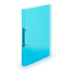   Gyűrűskönyv A4, 2 gyűrűs 2cm gerinc áttetsző PP, Karton P+P Lines kék