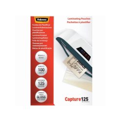   Lamináló fólia, 65x95mm, 125 mikron, fényes, 100 db/doboz, Fellowes®
