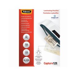   Lamináló fólia, A5, 125 mikron, fényes, 100 db/doboz, Fellowes®
