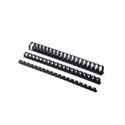   Spirál, műanyag, 16mm, 101-120lap, 100 db/doboz, Fellowes® fekete