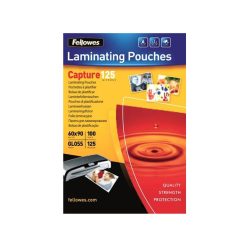   Lamináló fólia, 60x90mm, 125 mikron, fényes, 100 db/doboz, Fellowes®