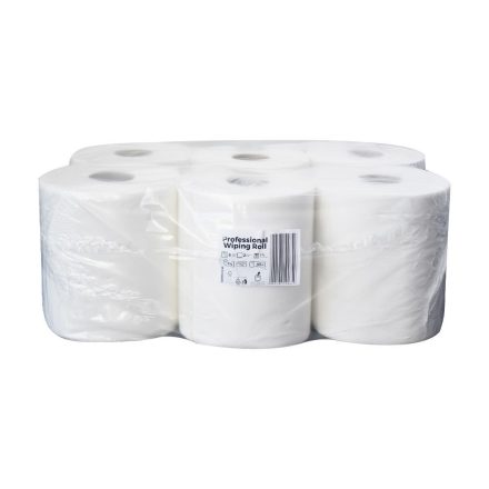 Kéztörlő 2 rétegű tekercses átmérő: 19 cm 100% cellulóz 92 m/tekercs 6 tekercs/karton Bluering® hófehér