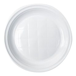 Tányér lapos D 22 cm műanyag 100 db/csomag fehér