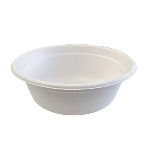 Tányér leveses 750 ml komposztálható cukornád 50 db/csomag, natúr