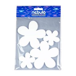   Hungarocell dekoráció, virágok, 4 db/csomag, 15x25 cm, Nebulo