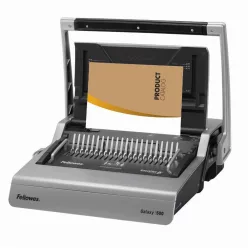   Spirálozógép, műanyag spirálkötéshez, manuális, 500lap, Fellowes® Galaxy