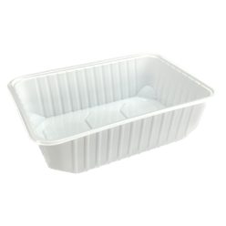   Elviteles doboz alj, szögletes 750 ml PP 50 db/csomag, fehér