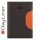 Határidőnapló Memphis A5 napi, fehér lapokkal fekete-narancs Dayliner 2026.