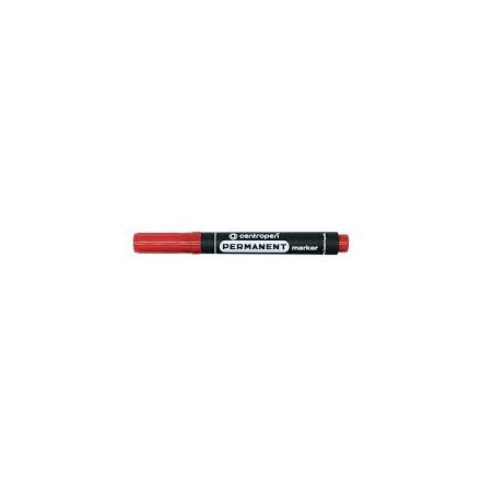 Permanent marker CENTROPEN 8566 kerek végű, 2,5mm, piros