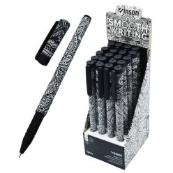   Golyóstoll kupakos, 0,7mm Vinson Tattoo A3 vegyes test displ 20 db/display