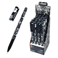   Golyóstoll kupakos, 0,7mm Vinson Hannah A71 vegyes test displ 20 db/display