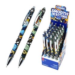   Golyóstoll nyomógombos 0,7mm Vinson Journey K62 vegyes test displ 24 db/display