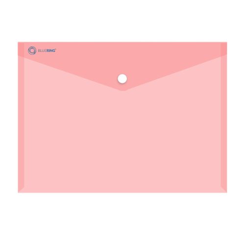 Irattartó tasak A4, PP patentos Bluering® transzparens piros