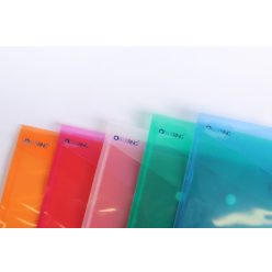   Irattartó tasak A5, PP patentos Bluering® transzparens piros