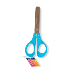   Olló 13,5cm, kerekített heggyel, ergonomikus, iskolai, Nebulo