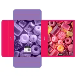 Füzetbox A5, hullámkarton, Candy, Nebulo
