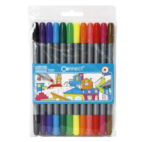 Rostirón, filctoll készlet, Connect DUO kétvégű 12 klf. Szín