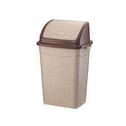   Szemeteskuka billenő fedéllel műanyag 4 literes barna UP114