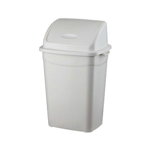 Szemeteskuka billenő fedéllel műanyag 9 literes fehér UP116