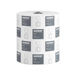   Kéztörlő 2 rétegű tekercses átmérő: 19 cm perforáció 6 tekercs/karton System Katrin_97449 fehér