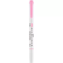   Szövegkiemelő 1,0/3,5 mm, kétvégű, Zebra Mildliner Fluorescent, rózsaszín