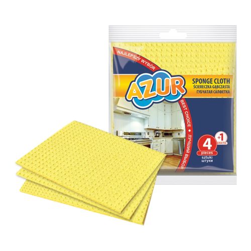 Mosogatókendő szivacsos 5 db/csomag Azur York_024060