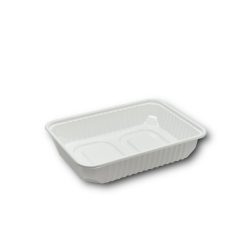   Elviteles doboz alj, szögletes 500 ml PP 50 db/csomag, fehér