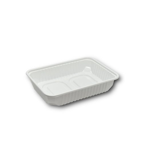 Elviteles doboz alj, szögletes 500 ml PP 50 db/csomag, fehér